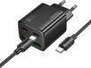 Hoco chargeur USB-C + USB-A 30W