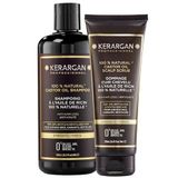 KERARGAN - Ricinusolie Shampoo & Hoofdhuid Scrub Duo - 500ml+250ml