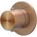 IVY Concord Afbouwdeel Inbouwthermostaat Symmetry met Rond Rozet - RVS 316 Geborsteld Mat Koper PVD