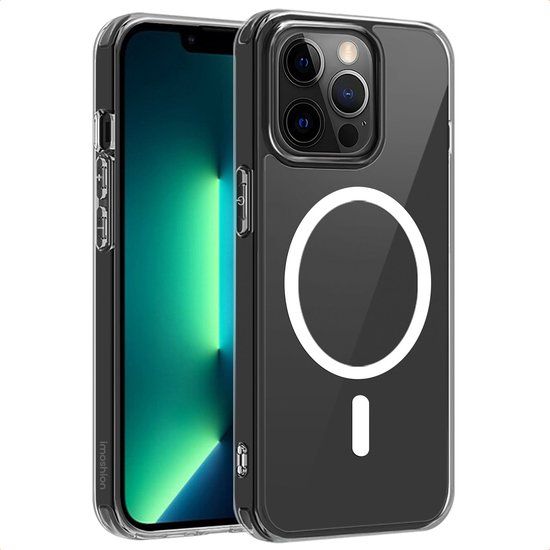 imoshion Hoesje - Geschikt voor Apple iPhone 13 Pro - Protective Backcover geschikt voor MagSafe - Transparant