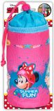 4KidsOnly Disney Draagtas voor drinkbeker school | Minnie Mouse 0,5 Liter Roze/blauw