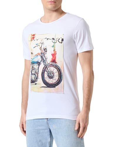 KEYLARGO Heren T-shirt - MT Spokes Round - Wit - XXL