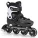 Patin à roulettes - Réglable jusqu'à 4 tailles - Noir