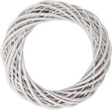 Clayre & Eef Krans Ø 40x7 cm Wit Rotan