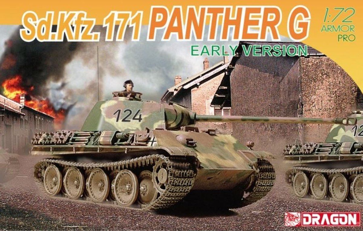 Dragon 1:72 7205 SD.KFZ171 Panther G Early Version Plastic kit