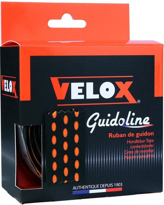 Velox Stuurtape Bi-color 3.0 zwart/oranje (2st) - Stadsfiets - Unisex