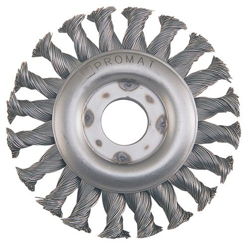 Promat/Tecwerk Ronde staaldraadborstel | d. 178 mm | RVS-draad 13 mm | 10000 min-¹ - 4000841209