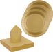 Santex Feest/Verjaardag Servies Set - 10x Bordjes/25x Servetten - Goud - Karton