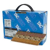Tacwise 1722 Extra Verzinkte Constructienagels 3,1/75 mm, 34°, 1600 Stuks | D-kop, Ringschacht, Onder 34°, op Papierstrip
