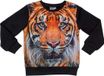 Nature Planet Aps Zwarte sweater met tijger voor kinderen 128
