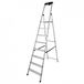Krause 126368: Stapelbare steigertrap, veiligheidsladder, aluminium. 8 treden