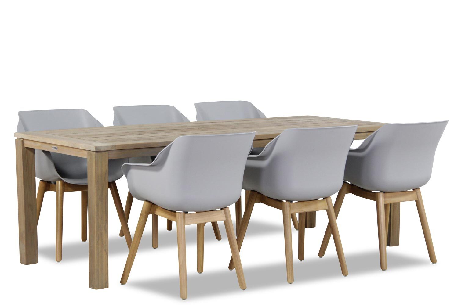 Hartman Sophie teak/Bristol 220 cm dining tuinset 7-delig