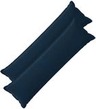 vidaXL - Kussensloop - 2 stuks - HOUTEN - Blauw - 40 x 145 cm - Katoensatijn