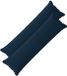 vidaXL - Kussensloop - 2 stuks - HOUTEN - Blauw - 40 x 145 cm - Katoensatijn