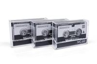 GALLUNOPTIMAL MC60 Microcassette - voor dicteerapparaat - 3 stuks - cassette voor dictafoon - microcassette - audiocassette