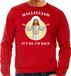 Bellatio Decorations Shoppartners Bv Hallelujah its me im back Kerst sweater / Kerst trui rood voor heren - Kerstkleding / Christmas outfit XXL