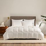 Serta Down Illusion hypoallergeen dons, alternatieve lichtgewicht dekbed met hoeklussen, twin/twin XL, wit
