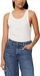 Marc O'Polo Denim tanktop voor dames met geribbeld stretchaandeel, Silky White, XS