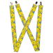 Buckle-Down Heren Suspenders - Tweety Bird Posen Baby Blue Straps
