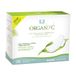 Organyc Nieuwe en verbeterde 100% gecertificeerd biologisch katoen 's nachts vrouwelijke pads, zwaarste stroom, super absorptievermogen, 28 stuks