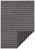 Tapeso Design binnen & buiten vloerkleed Delilia - grijs/antraciet 80x250 cm