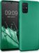kwmobile telefoonhoesje geschikt voor Samsung Galaxy A71 - Hoesje voor smartphone - Back cover in metallic donkergroen