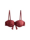 Next Dames Bandeau-bikinitop met beugel en strik Rood