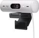 Logitech Brio 500 Webcam, Full HD 1080p, Microphone intégré, Réduction du bruit, Cache de confidentialité, Blanc