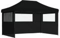 VidaXL Partytent 440 x 292 x 315 cm zwart met zwarte frame