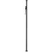 Gravity klemstang Vari-Pole 2,10-3,70m zwart