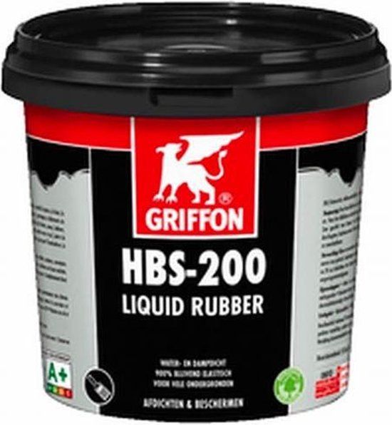 Griffon HBS-200 Liquid Rubber - 1 Liter - Black - Roof Coating