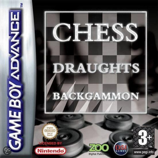 3-Pack Backgammon/Chess/Draughts - Gameboy Advance (GBA)
