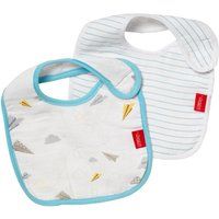 Nuby Muslin Snug n' Dry Slabbetjes - 2 pak