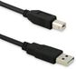 Qoltec - USB 2.0 Kabel - A Mannelijk - B Mannelijk - 0.5m - Grijs