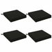 vidaXL - 4-Piece - Zitkussens - SOEST - 4 - st - 100% - Polyester - Zwart