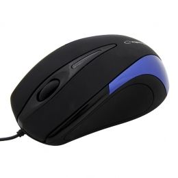 Esperanza EM102B - USB Optical Mouse - 800 DPI - 3 Buttons - Black/Blue