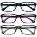 Leesbril The Reading Glasses Company Pep leesbril, uniseks, blauw/paars/grijs, +2,50 vergroting