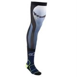 Alpinestars Knee Brace Sokken Nacht Marine Geel Fluo - Kniebrace