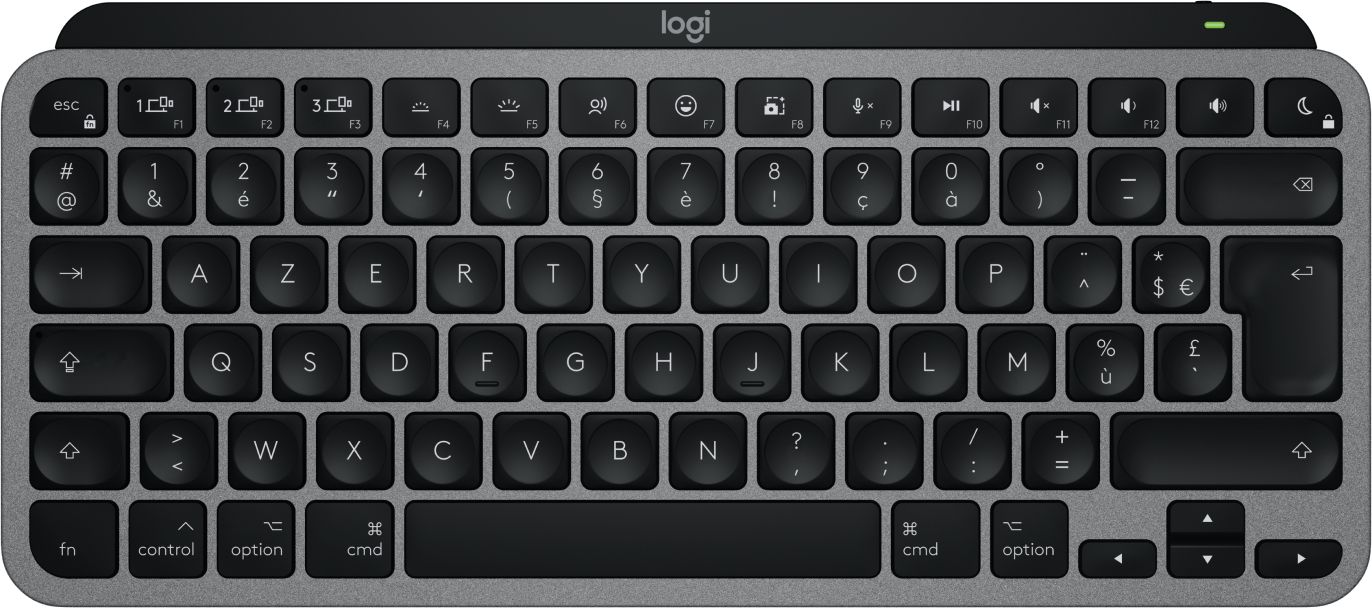Logitech MX Keys Mini for Mac - Bluetooth AZERTY Frans - Zwart/Grijs