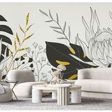 LUMALÉA Papier Peint Panoramique - Fleurs - 741 Cm X 320 Cm