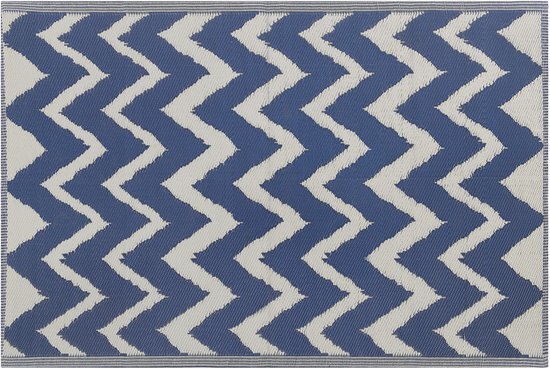 Beliani Outdoor vloerkleed marineblauw 120 x 180 cm SIRSA