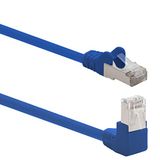 1aTTack.de Cat.6 netwerkkabel 90 graden hoek 1m - Blauw