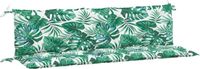 vidaXL Tuinbankkussens 2 st 180x50x7 cm oxford stof bladpatroon