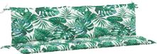 vidaXL Tuinbankkussens 2 st 180x50x7 cm oxford stof bladpatroon