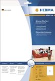 HERMA fles-etiketten, 90 x 120 mm, wit, glanzend