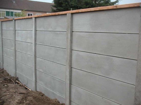 Intergard Beton schutting basic grijs of antraciet enkelzijdig 200x193cm