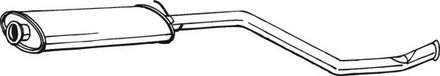 BOSAL Uitlaat Middendemper 281-665