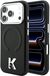 Karl Lagerfeld coque de téléphone pour iPhone 18 Pro - anneau de support - noir