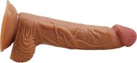 Merkloos / Sans marque Koash Realistische dildo met balzak en stevige zuignap - 20 cm