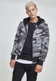 Urban Classics Camo zip Vest met capuchon